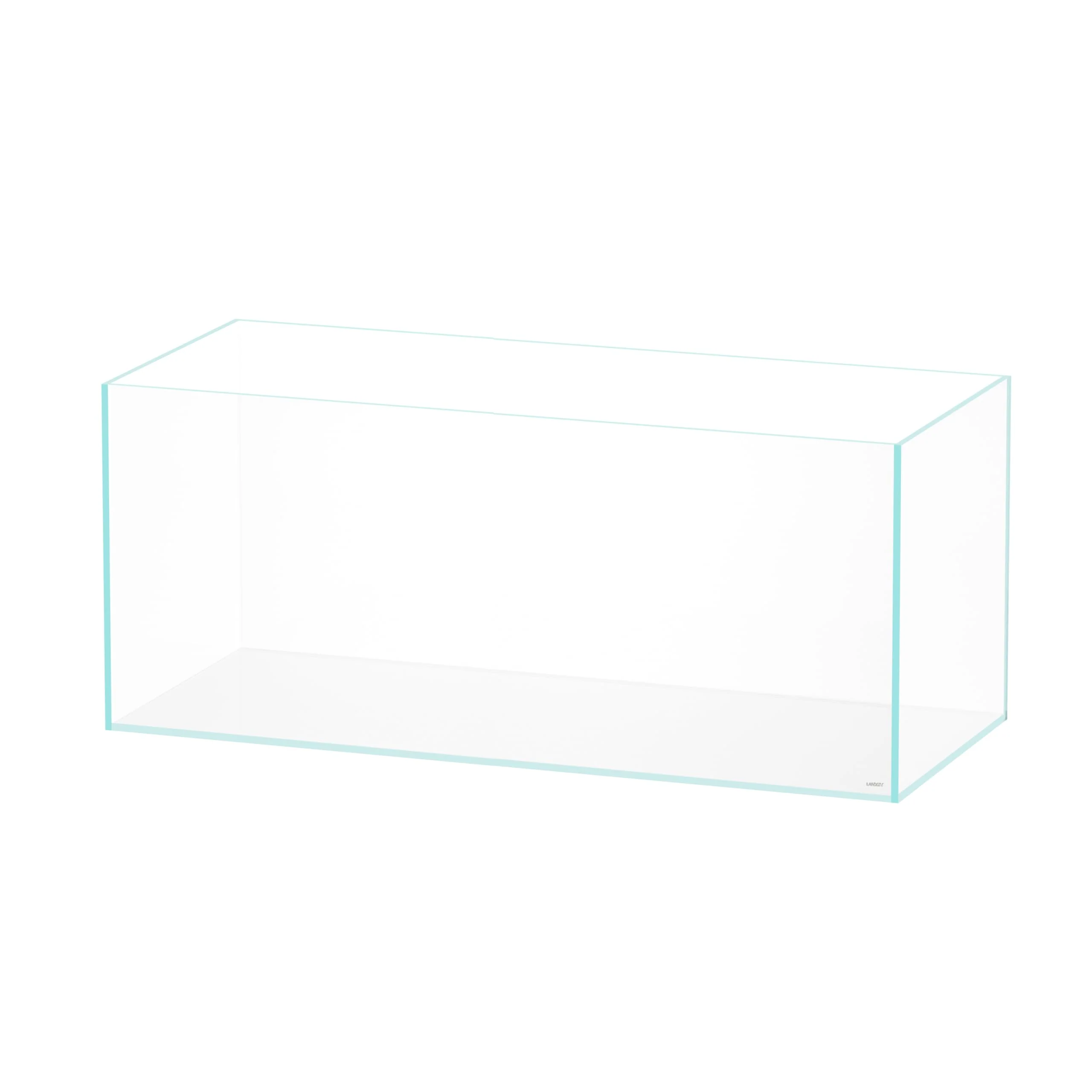 Trendy LANDEN 90L Series Rimless Low-Iron Aquarium — 90cm Long 8mm Glass Includes Black Nano Foam Mat Durable