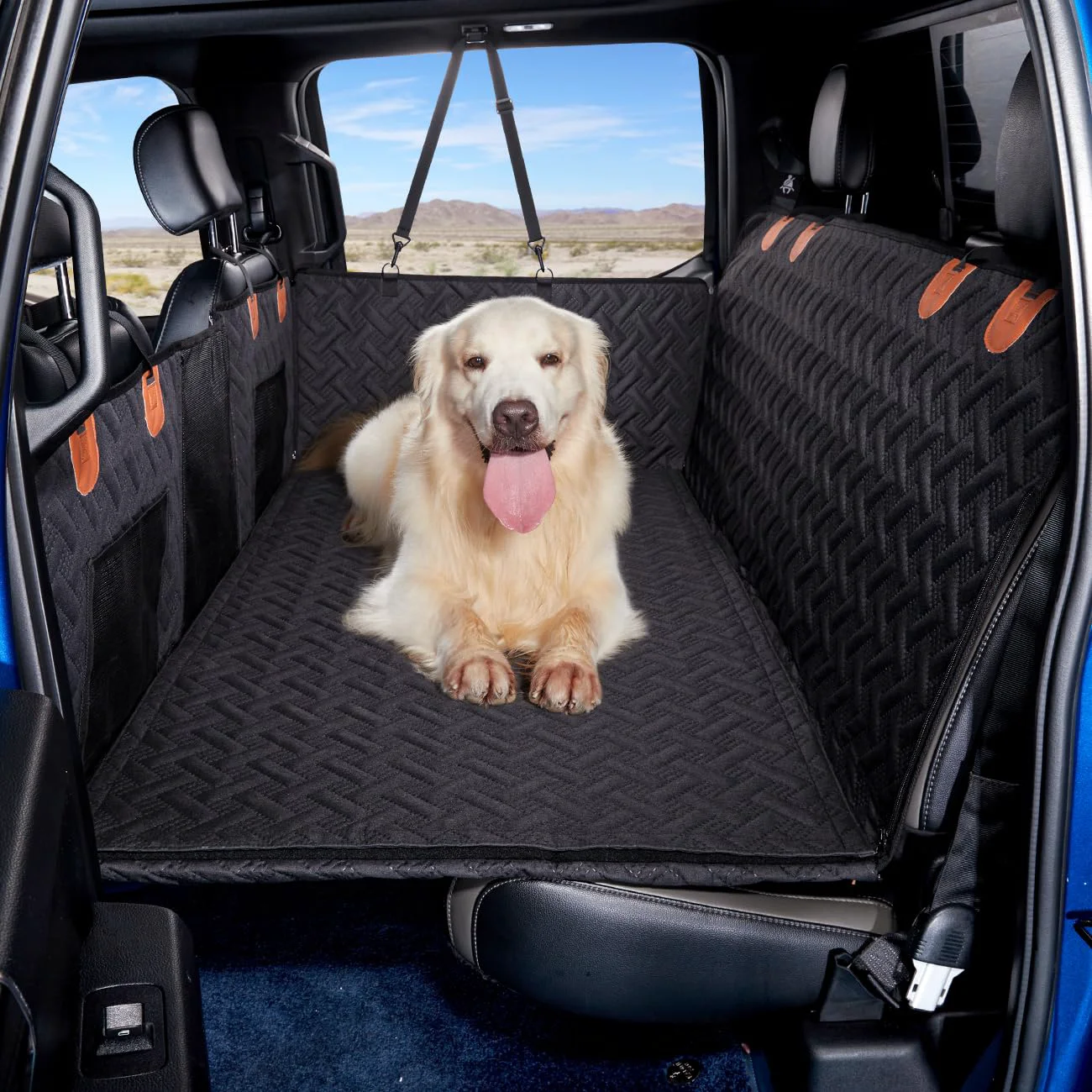 Practical MAXFUT Truck Dog Seat Cover Back Seat Extender Waterproof Easy-Clean
