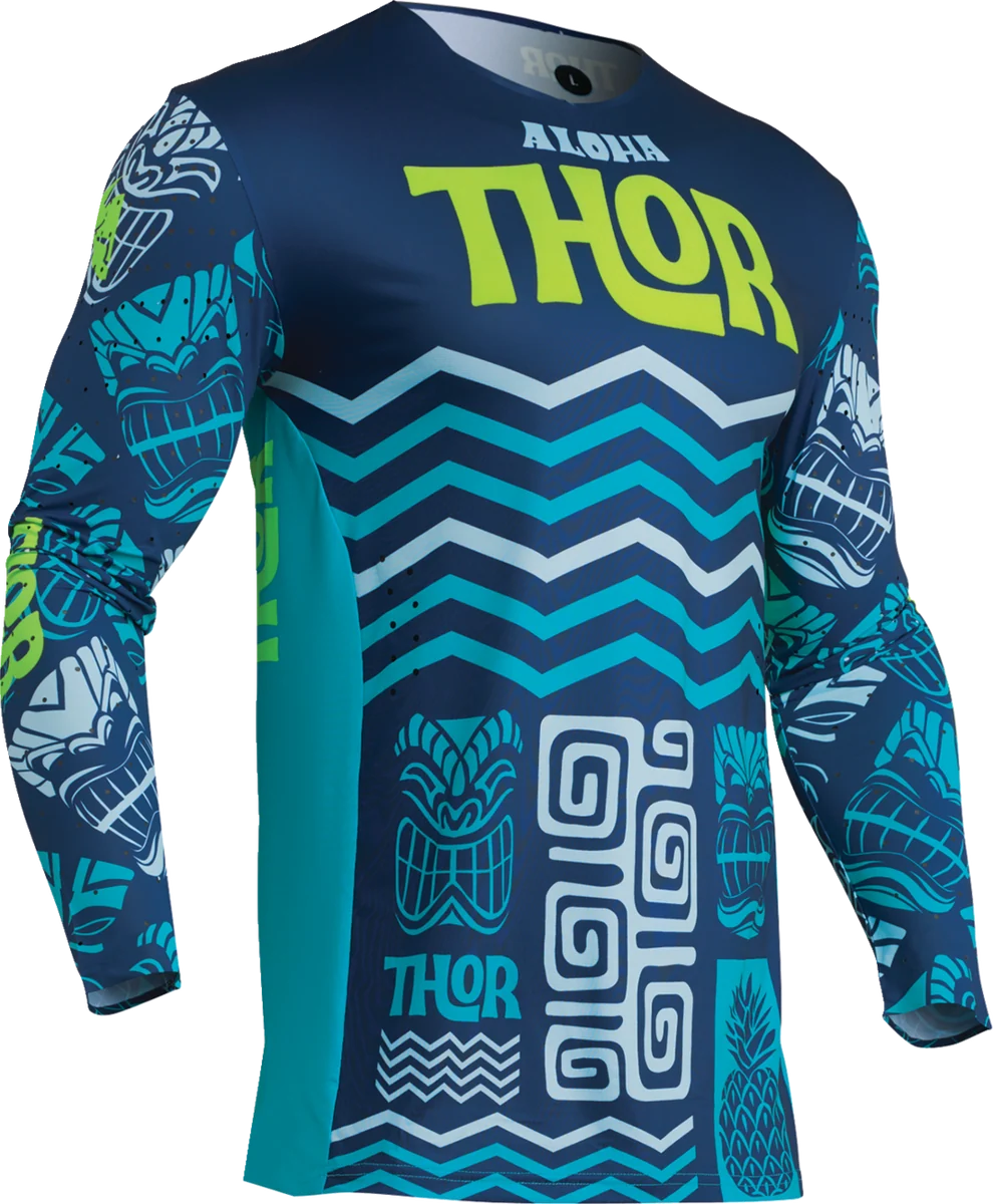 Convenient Thor Prime Aloha Jersey - Navy Aqua - Small 2910-7893 Proven