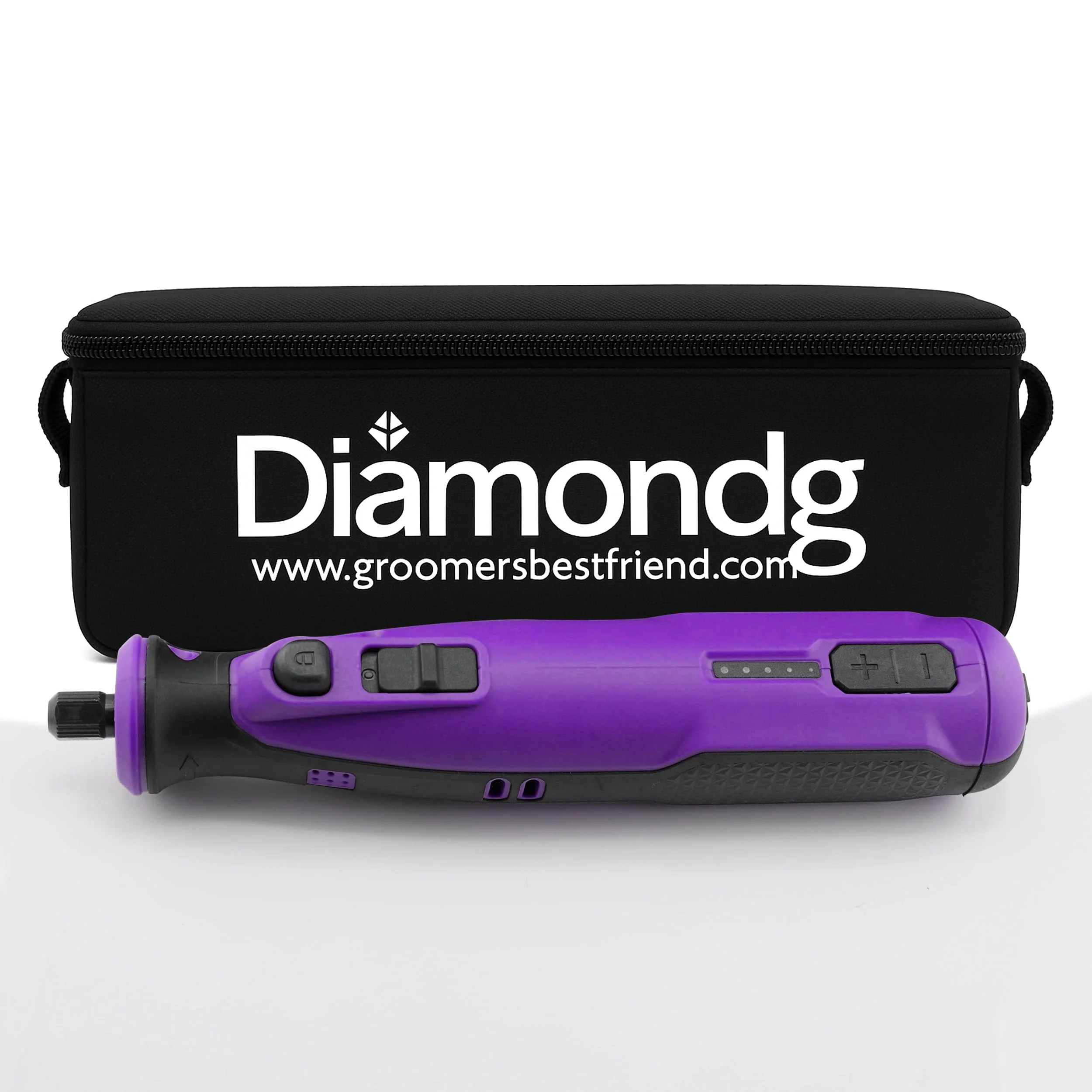 Fine Crafted Diamondg Cordless Dog Nail Grinder — Quiet LED Tip 4-Hour Runtime for All Dogs Durable