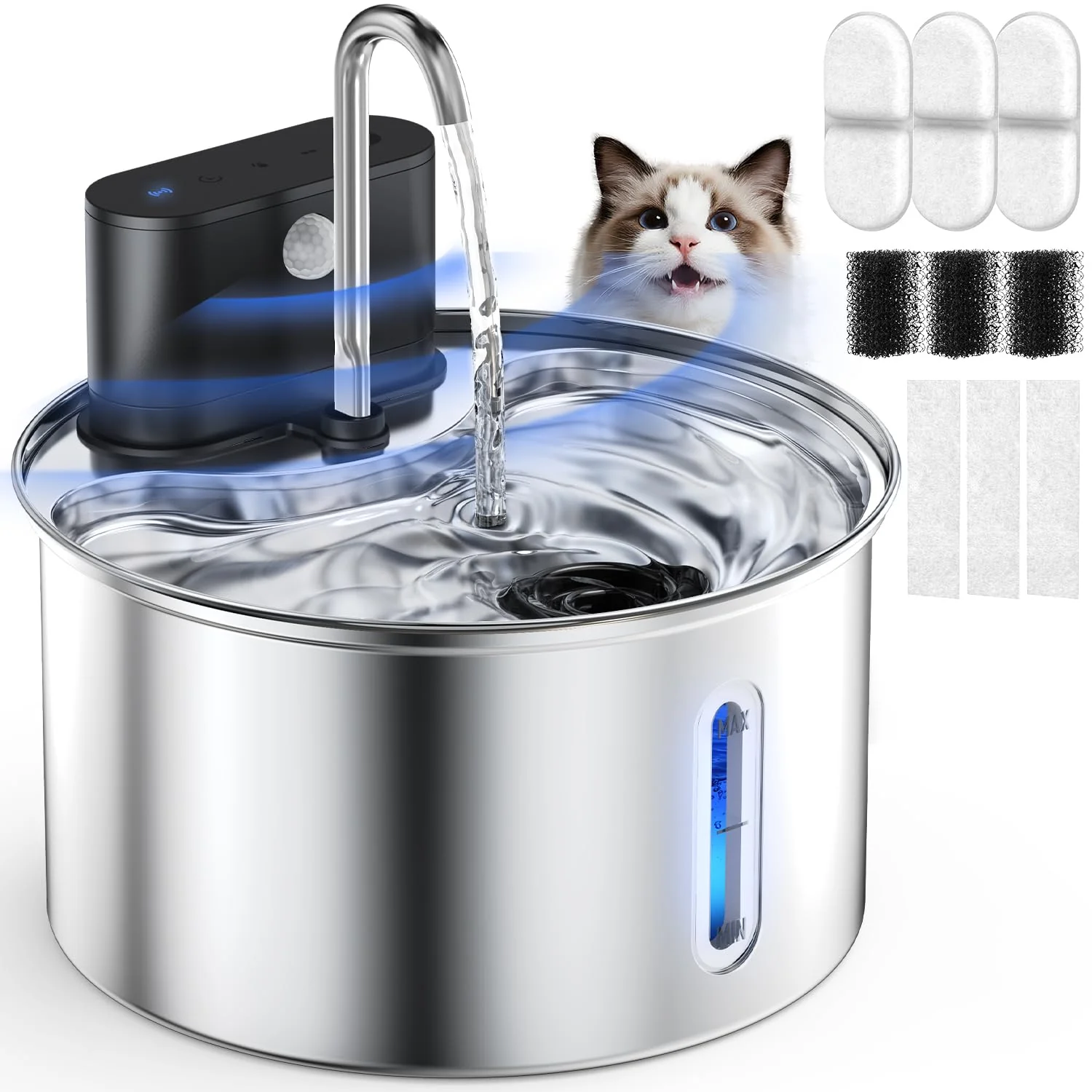Superior Cityflee Cat Water Fountain — Wireless 3.5L Battery-Operated Hydration Fast