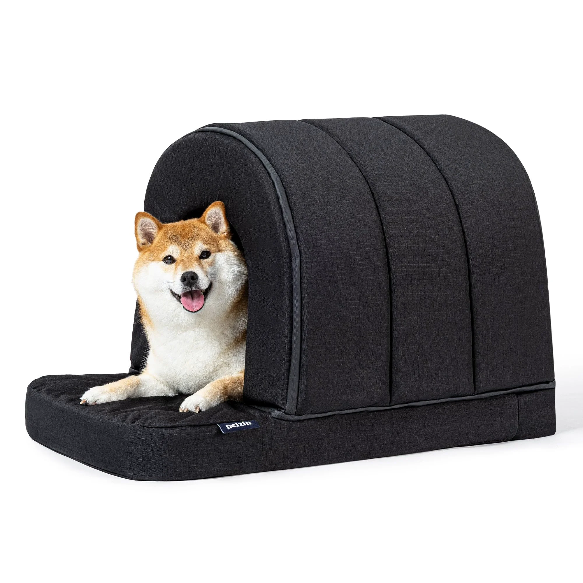 Certified Pelzin Orthopedic Dog House with Porch Outdoor Waterproof Shelter for Medium Breeds Fits 30-Inch Crate Innovative