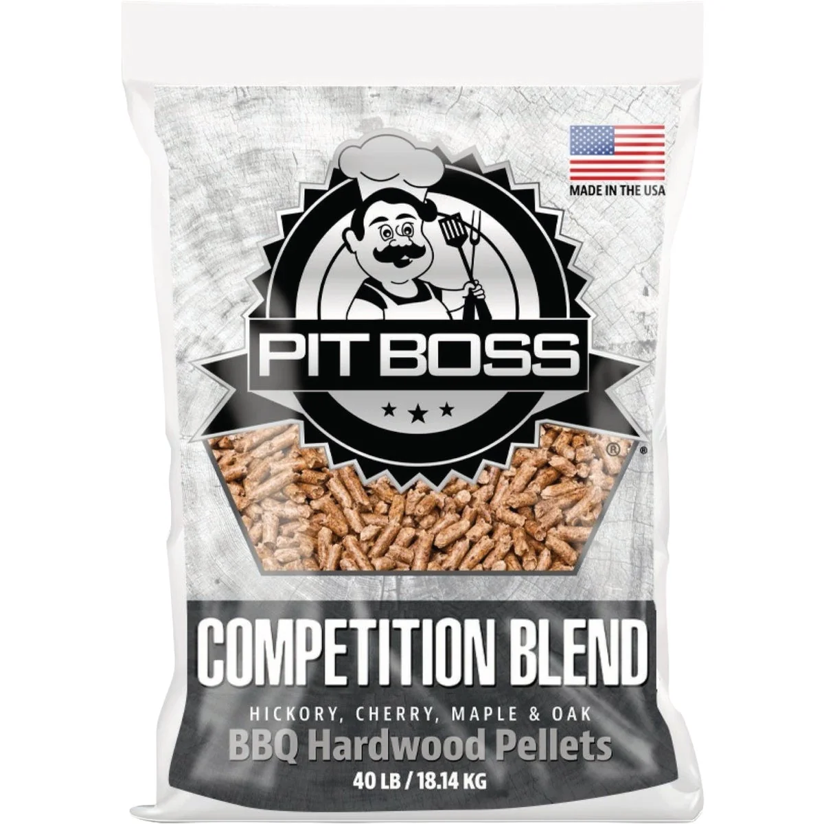 Versatile Pit Boss Competition Blend 40 Lb. Hardwood Pellets Solid