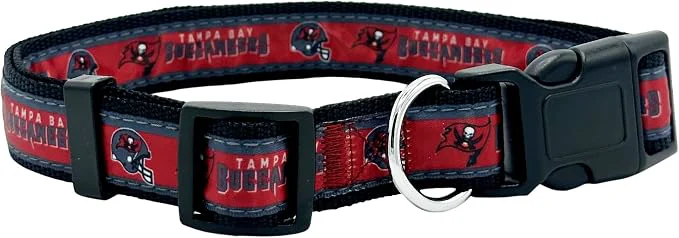 Healthy Pets First NFL Tampa Bay Buccaneers Licensed PET COLLAR Medium Official