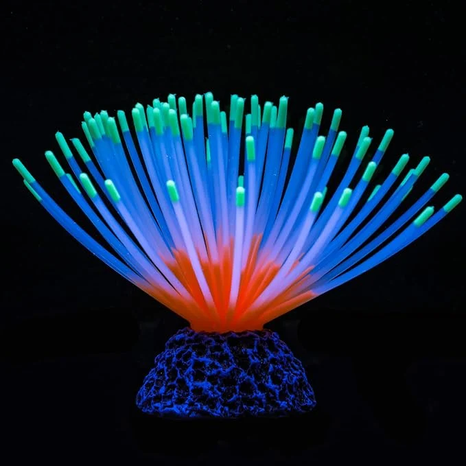 Detailed Uniclife Aquarium Imitative Green Sea Urchin Ball Artificial Silicone Ornament Smooth