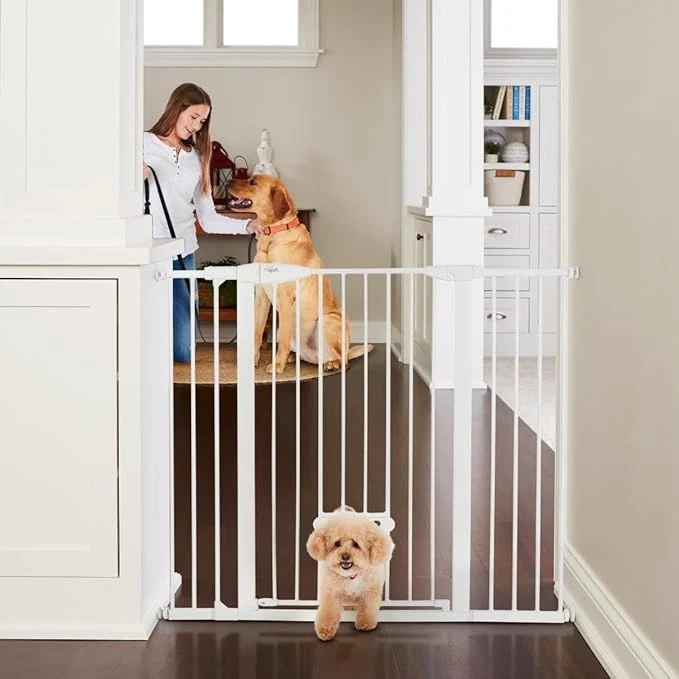 Trusted MYPET North States Extra Tall Wide Walk Thru EasyPass Pet Gate Unique