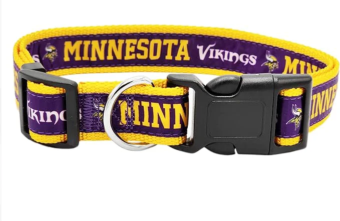 Next-Generation NFL Vikings Dog Cat Collar Fine