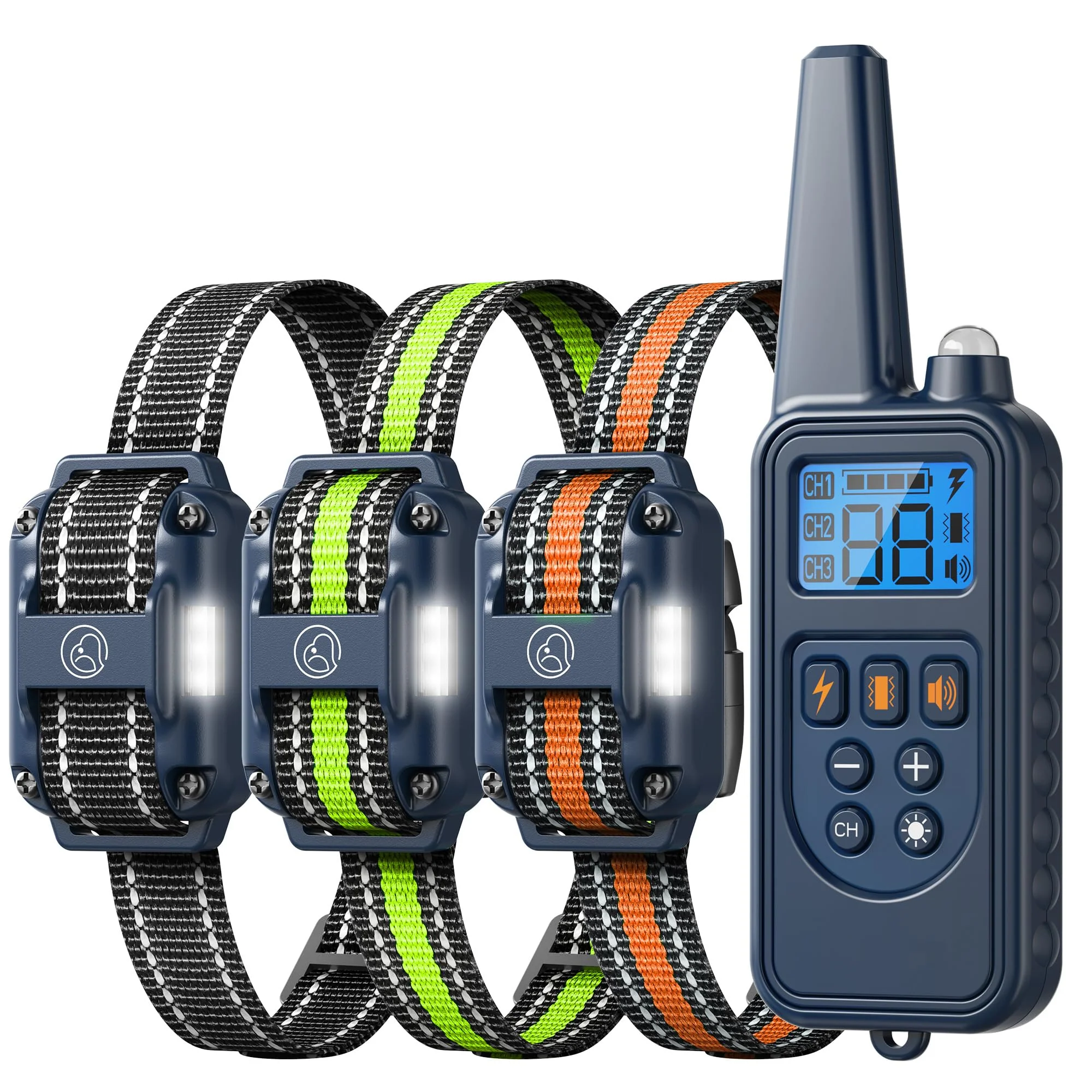 Safe Heaflex Shock Collar with Remote – 4 Modes 2600 ft Range IPX7 Waterproof Receiver Advanced