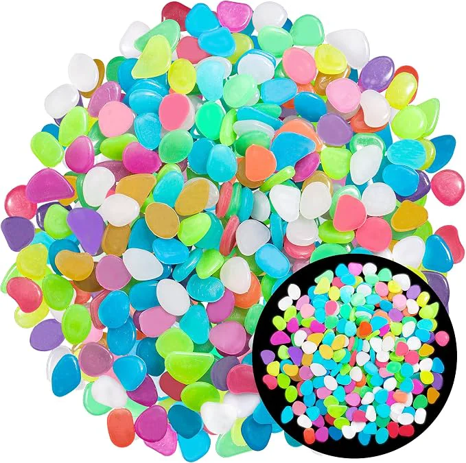 Detailed 350 PCS Luminous Stones – Mixed Color Glow Rocks Decorations DIY Decorative Comfortable