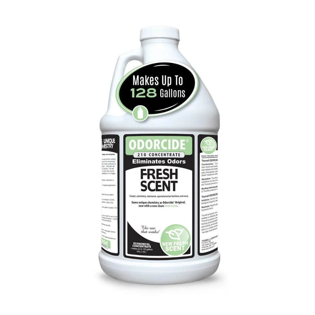 Original Odorcide Fresh Scent Odor Eliminator Concentrate – 64 oz Non-Enzymatic Healthy