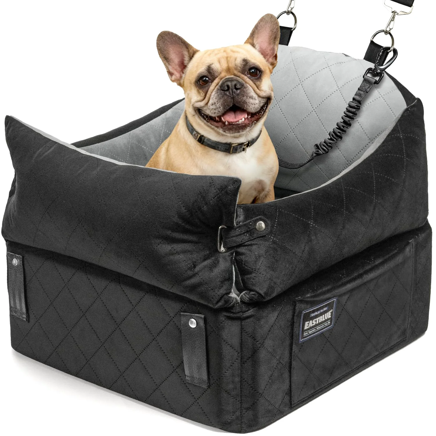 Trendy EASTBLUE Dog Car Seat for Small Medium Dogs Up to 35 lbs 2 Memory Foam Pads Washable Cover Healthy