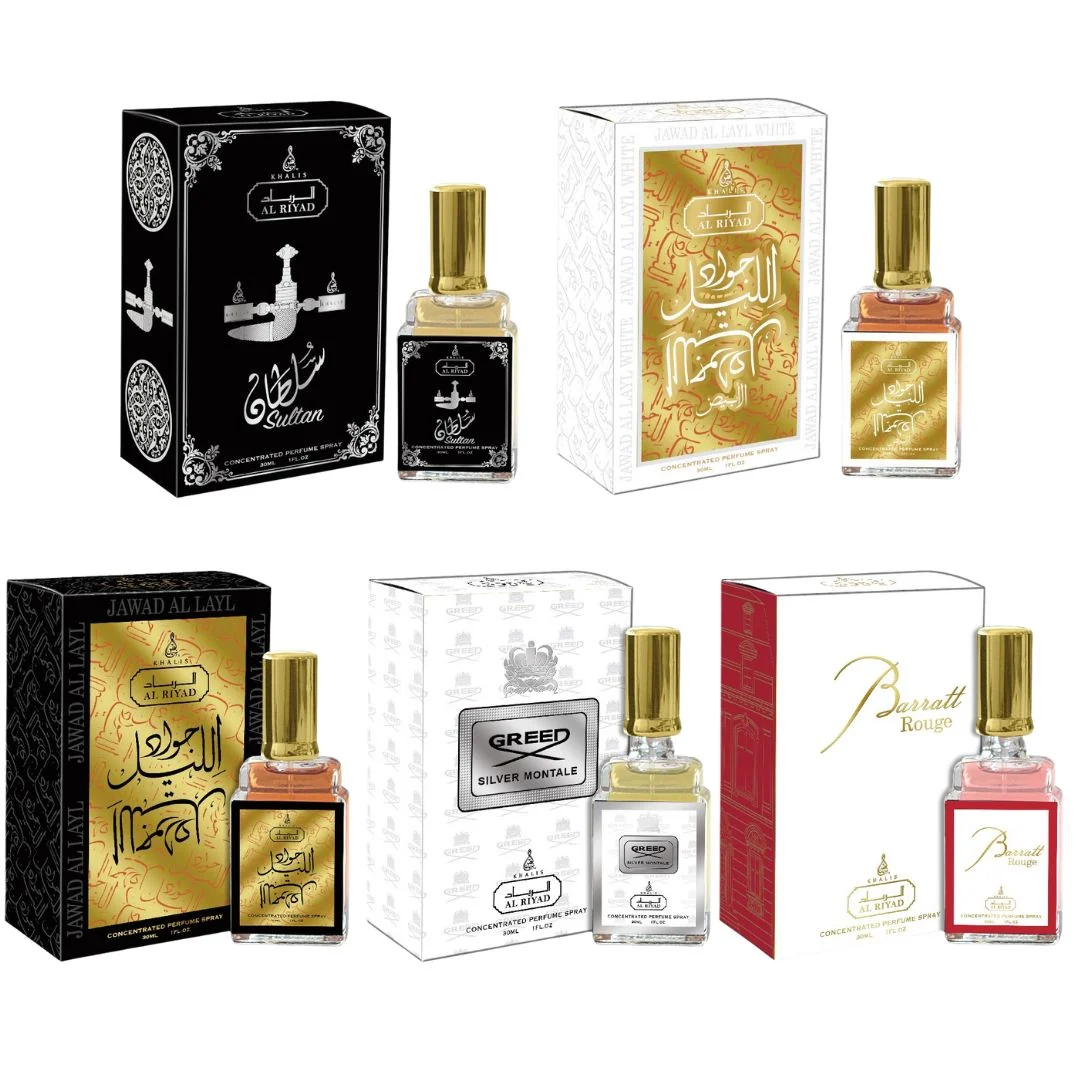 Exclusive Designer Inspired Unisex 5 Bottle ALRIYAD Spray Fragrances World-Class