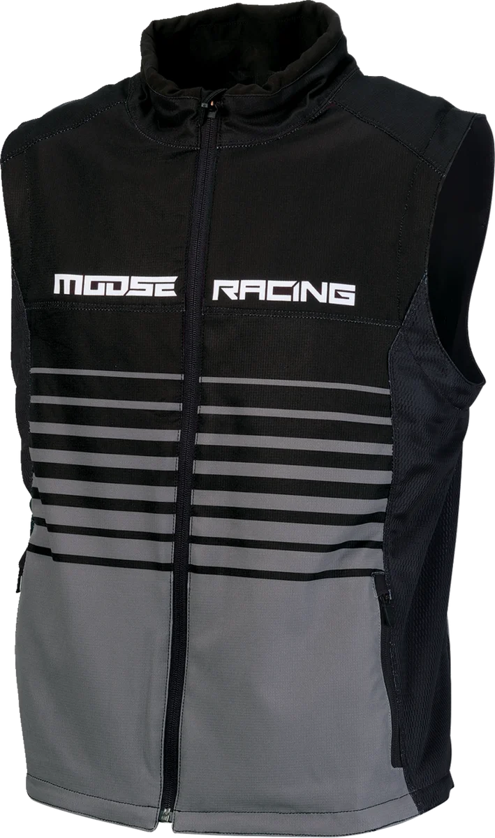 Effective MOOSE RACING Moto Vest - Black Gray - Large 2830-0640 Fast