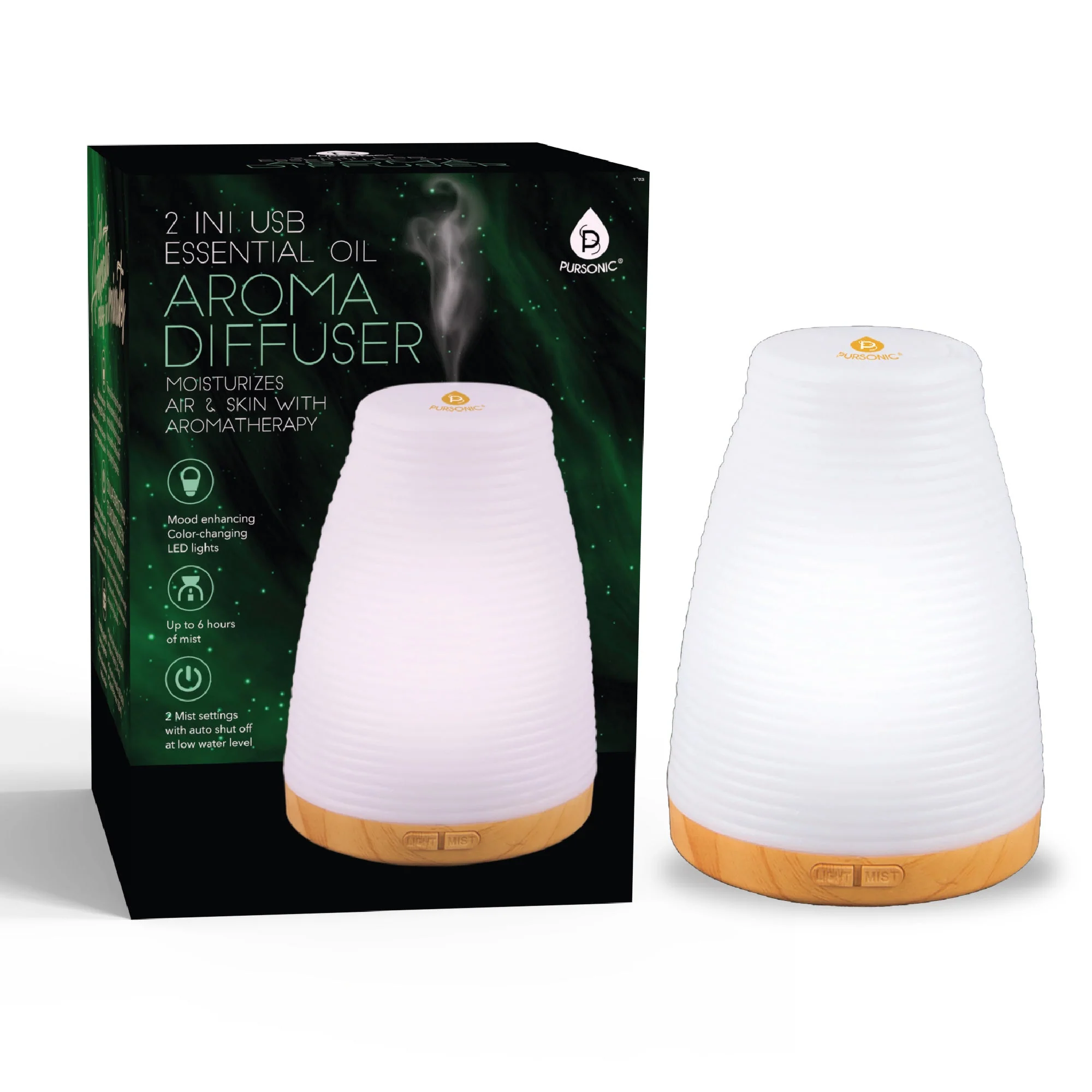 Trendy 2-in-1 USB Essential oil Aroma Diffuser Traditional