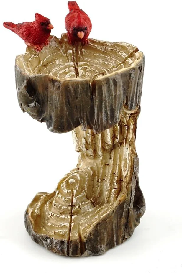High-Grade Top Collection 4380 Miniature Fairy Garden Terrarium Mini Stump Bird Bath Healthy