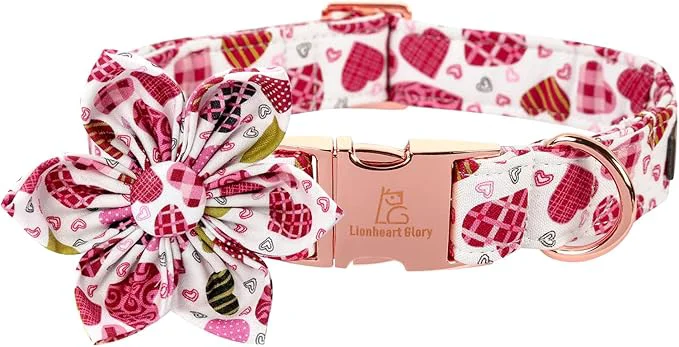 Convenient Lionheart Glory Heart Dog Collar Valentine's Day Dogs Collar Original