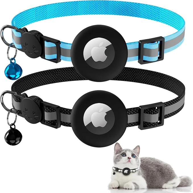 Modern Vanjua 2 Pack Airtag Cat Collar Breakaway Lightweight