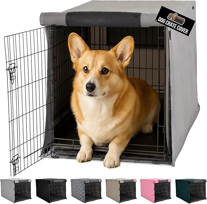 Certified GORILLA GRIP Dog Crate Covers Compatible Soft