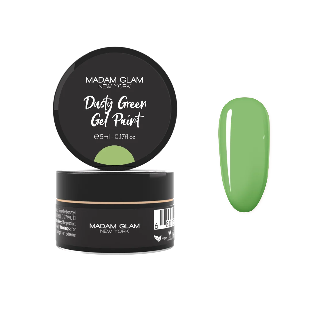 Outstanding Dusty Green Gel Paint Casual