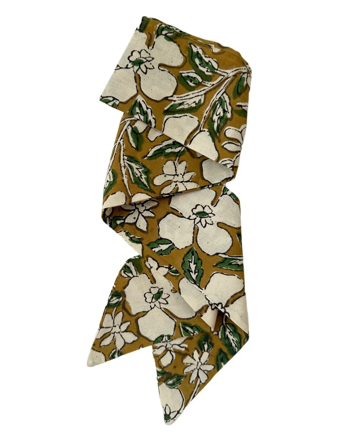 Fast Magnolia Block Print Hat Scarf World-Class