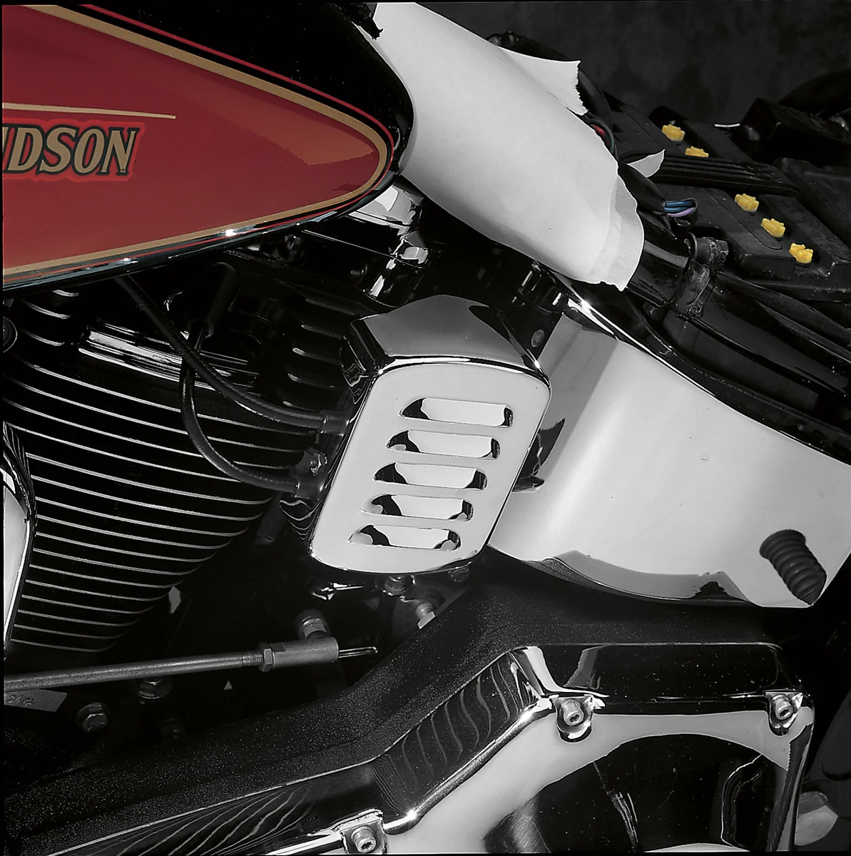 Premium DRAG SPECIALTIES Louvered Coil Cover - Chrome - Harley Davidson 13005 Next-Generation