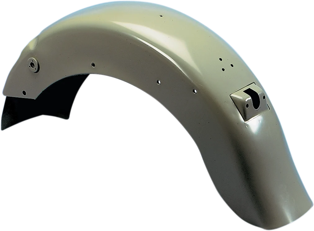 Exceptional DRAG SPECIALTIES Smooth Rear Fender - with Taillight Mount No Turn Signal Mount Indents - Steel 72522AR Natural
