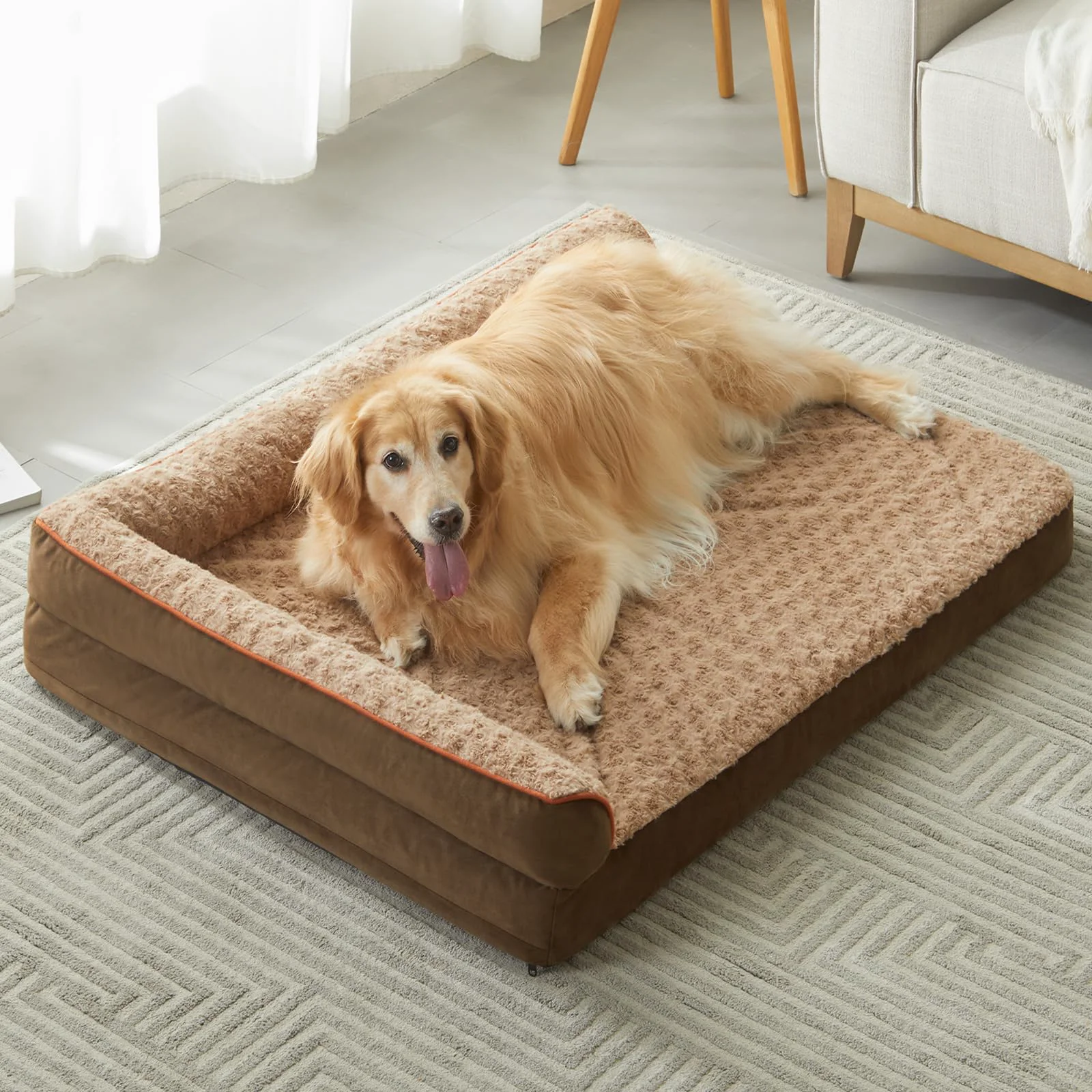 Selected BFPETHOME Orthopedic Dog Bed for Large Dogs – Waterproof Removable Cover Non-Slip XL Sofa Bed Premium