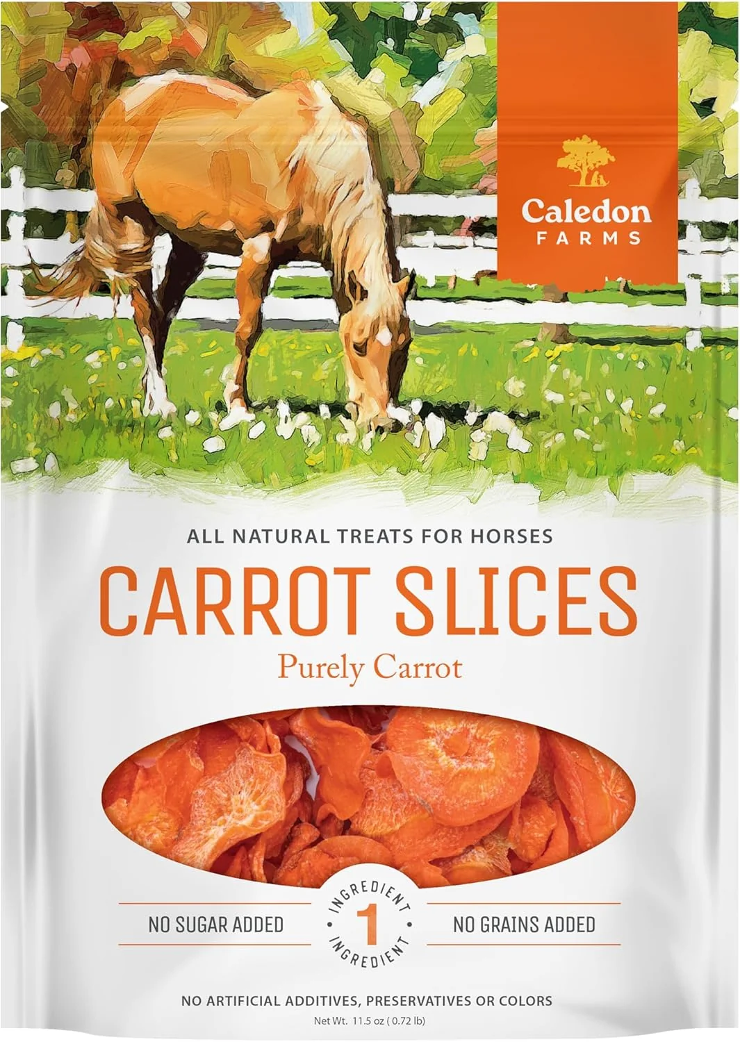 World-Class Caledon Farms Carrot Slices Horse Treats 11.5 oz Enhanced