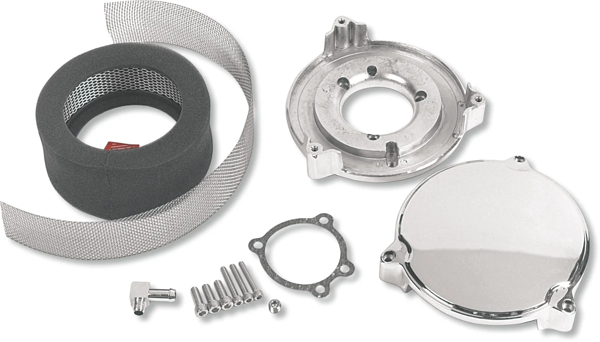 High-Quality DRAG SPECIALTIES High Performance 6 Dragtron II Air Cleaner Kit - Chrome 121165 Functional