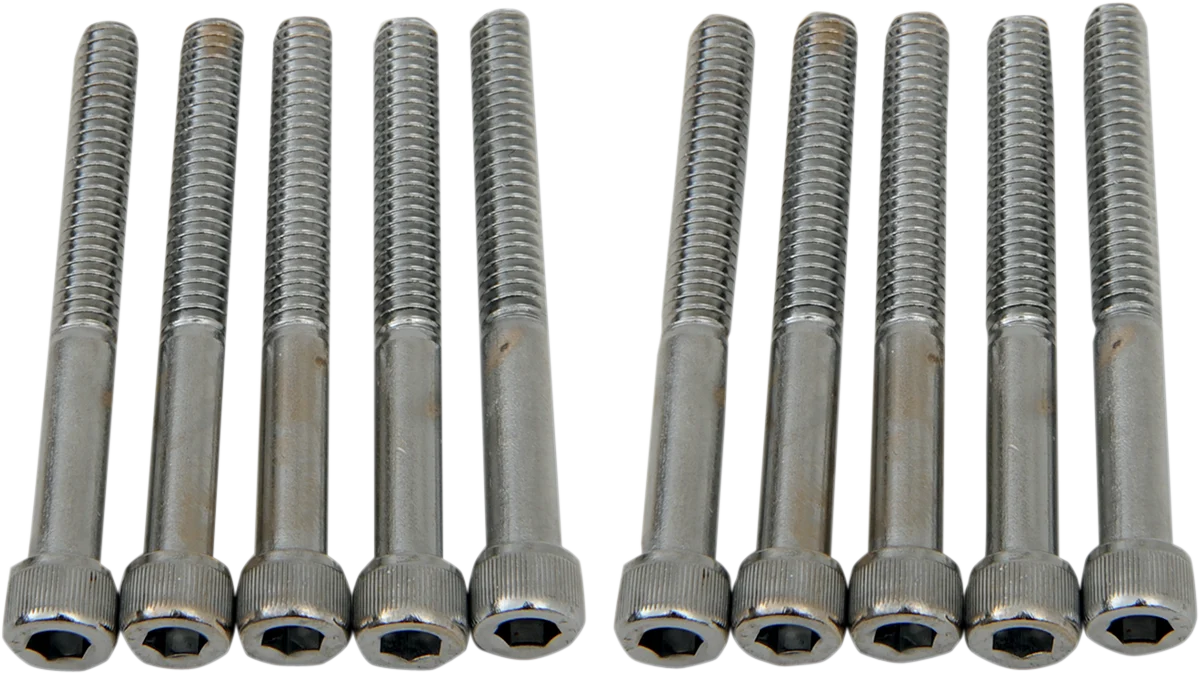 Crafted DRAG SPECIALTIES Bolts - Socket-Head - Knurled - 1 4-20 x 2-1 4 MPB186 Organic