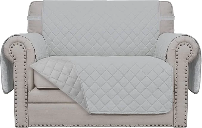 Responsible Easy-Going Oversized Chair Sofa Slipcover Reversible Sofa Cover Water Resistant Couch Cover Furniture Protector Cover with Elastic Straps for Pets Dog Oversized Chair Light Gray Light Gray About ThisOverview Convenient