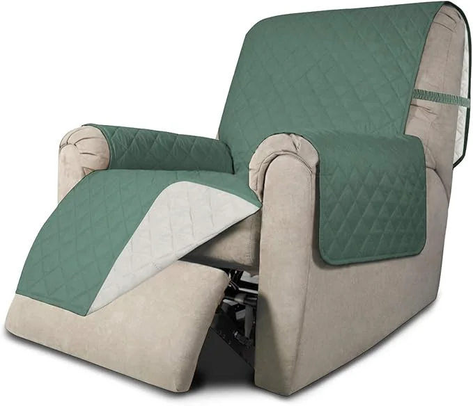 Reliable Easy-Going Recliner Sofa Slipcover Reversible Sofa Cover Water Resistant Couch Cover Furniture Protector with Elastic Straps for Pets Kids Children Dog Cat Recliner Cyan Ivory About ThisOverview Easy-to-Use