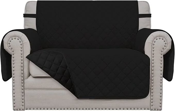 Professional Easy-Going Oversized Chair Sofa Slipcover Reversible Sofa Cover Water Resistant Couch Cover Furniture Protector Cover with Elastic Straps for Pets Dog Oversized Chair Black Black About ThisOverview Excellent