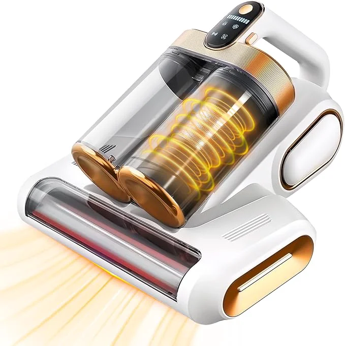 Verified Cordless Mattress Vacuum Cleaner 16Kpa Bed Vacuum with 253.7nm UV-C Light Ultrasonic Tech HEPA Filter Portable Handheld Vacuum for Bed Sofa Couch Crib Pet Hair White About ThisOverview Original