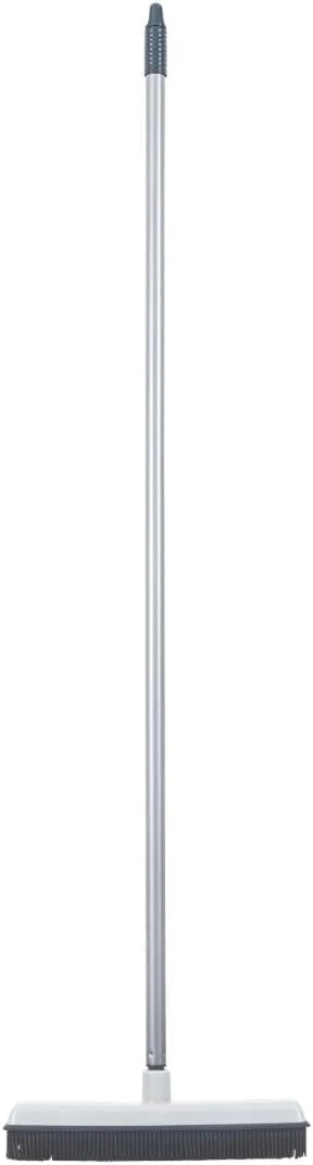 Innovative Rubber Bristle Broom for Hardwood Floors Tiles Carpets Wood and Vinyl Salon Broom Rubber Squeegee Broom Rug Broom Rubber Rake for Human Hair Pet Hair Fur Lint Liquid Grey by SuperioAbout ThisOverview Refined