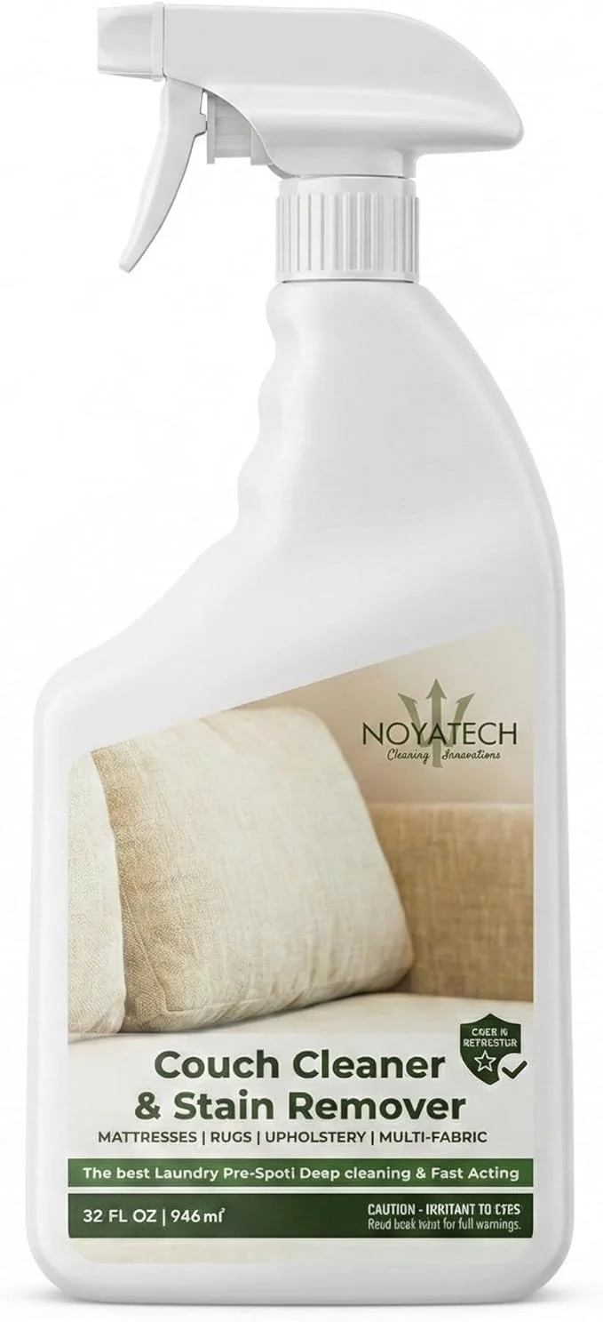 Excellent Couch Cleaner and Stain Remover Spray – Professional Strength Multi-Surface Fabric and Upholstery Cleaner – Pet-Safe Non-Toxic Quick-Drying for Couches Sofas Car Interiors. Unique
