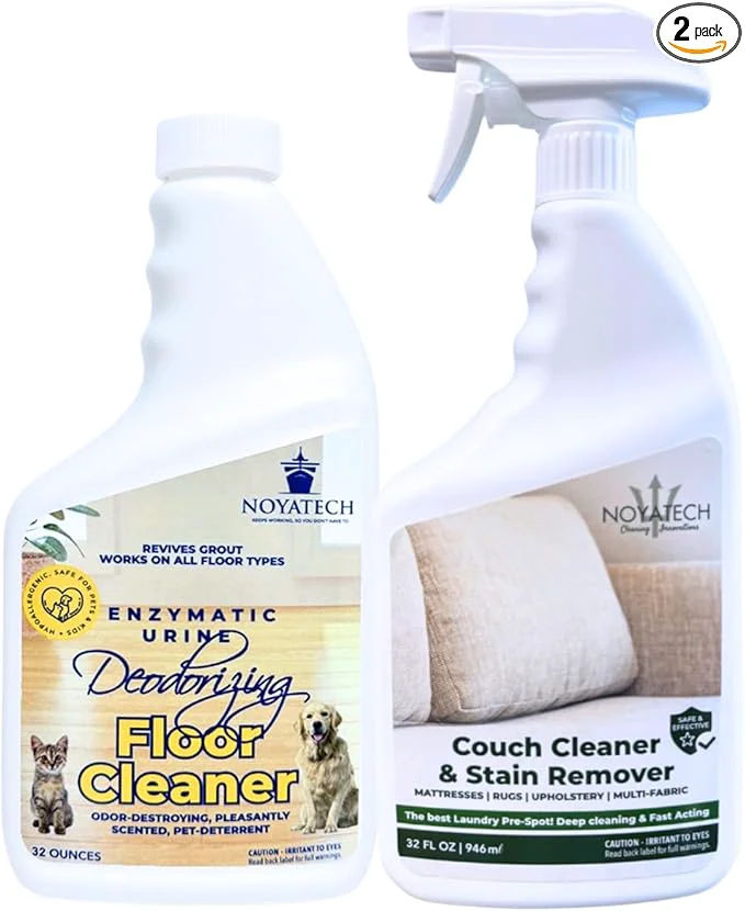 Premium Material Couch Cleaner and Stain Remover Spray – Professional Strength Multi-Surface Fabric and Upholstery Cleaner – Pet-Safe Non-Toxic Quick-Drying for Couches Sofas Car Interiors combo Quality