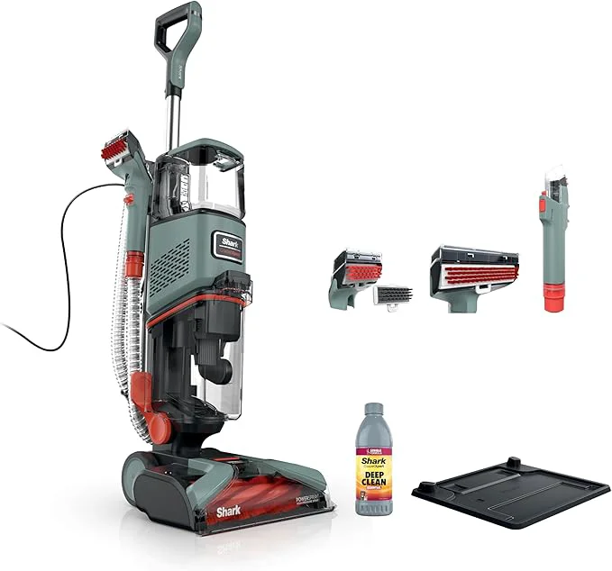 Fast Shark CarpetXpert Upright Carpet Area Rug Upholstery Cleaner Carpet Shampooer with Handheld Spot Stain Eliminator 3 Cleaning Tools Slate Green EX151About ThisOverview Premium Material