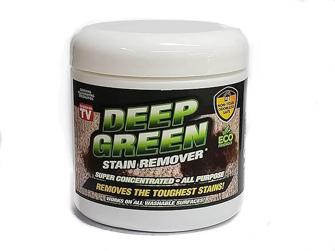 Elegant Deep Green All Purpose Stain Removal Formula - Carpet Cleaner - Non-Toxic Odorless Pet Spot Remover 16oz Tub Makes up to 10 Quarts About ThisOverview Organic