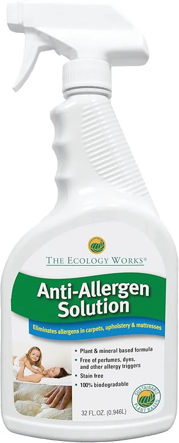 Elite The Ecology Works- Plant-Based Dog Cat Allergy Spray Dander Remover Dust Mite Waste Reducer for Relief from Allergies - Cleans Home Bedding Furniture Naturally Fragrance-