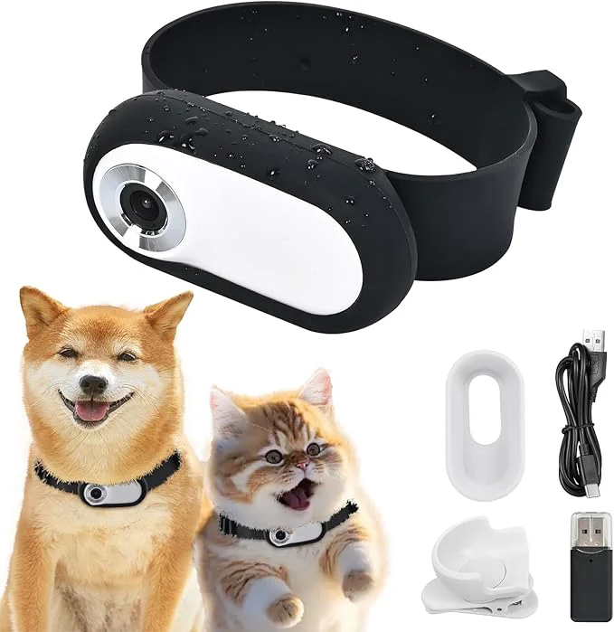 Reliable 1080p HD Cat Dog Pet Camera Collar with Video Recording Sports Camera Baby Monitor No WiFi Indoor Outdoor All Activities Pet Supplies and Monitors Gift Birthday Gift WhiteAbout ThisOverview Natural