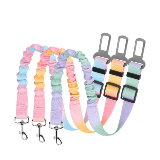 High-End Milou Lumi Adjustable Pet Car Seat Belt Clean
