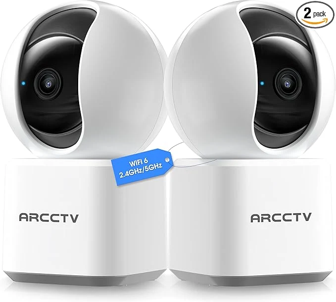 Recyclable Indoor Security Camera Camera for Home Security 5G 2.4GHz Pet Camera with WiFi 6 Motion Tracking 2-Way Audio Night Vision Cloud SD Card Storage Compatible with AlexaAbout ThisOverview Fashionable