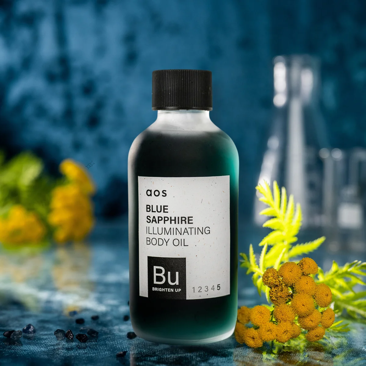 Efficient Blue Sapphire Illuminating Body Oil Safe