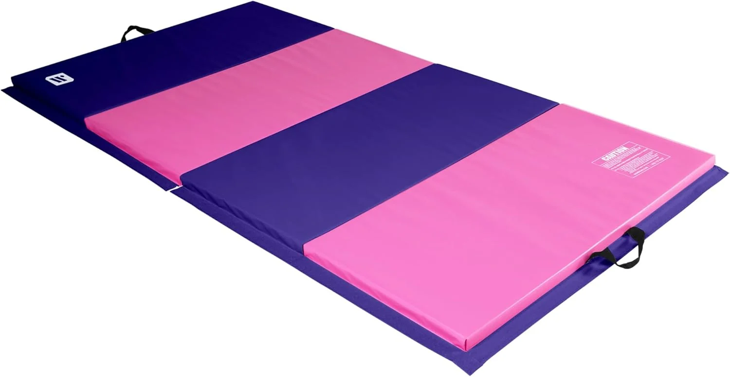 Soft We Sell Mats - 4 ft x 8 ft x 2 in Personal Fitness Exercise Mat for Home Workout - Lightweight and Folds for Carrying – All Purpose Home Gym Mat – Thick Mat for Yoga Pilates Stretches and Floor Exercises High-End
