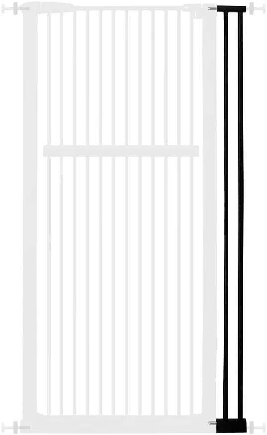 Elite Lumizone Extra Tall Pet Gate 55.12 High Pressure Mounted 4.13 Wide Extension Solid