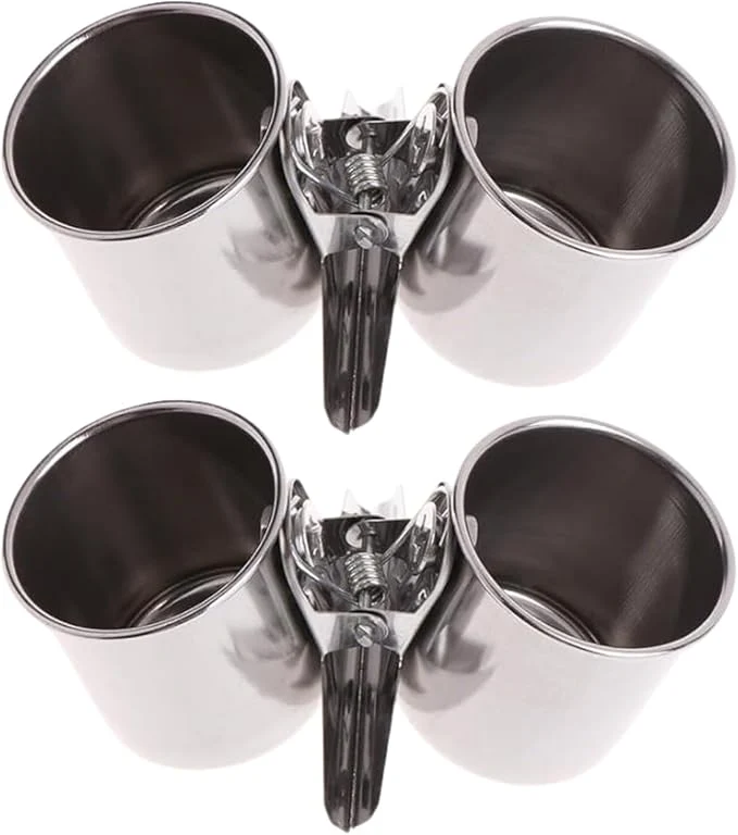 Flexible 2 PCS Stainless Steel Bird Bowls Superior