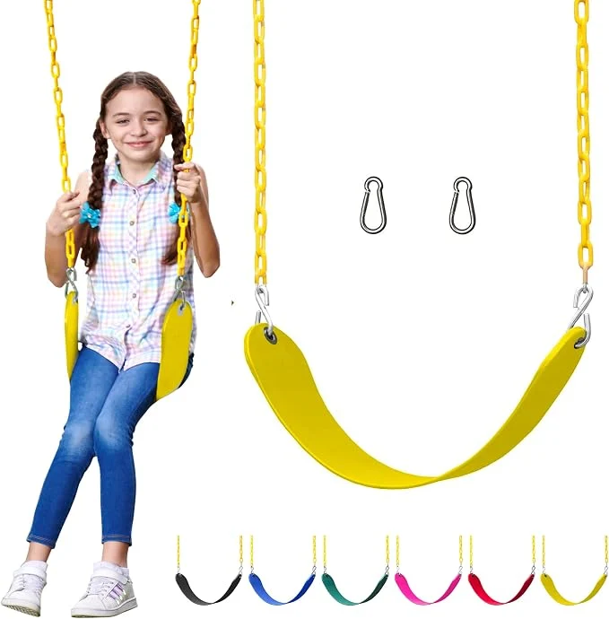 Certified Jungle Gym Kingdom Swing for Outdoor Swing Set Natural