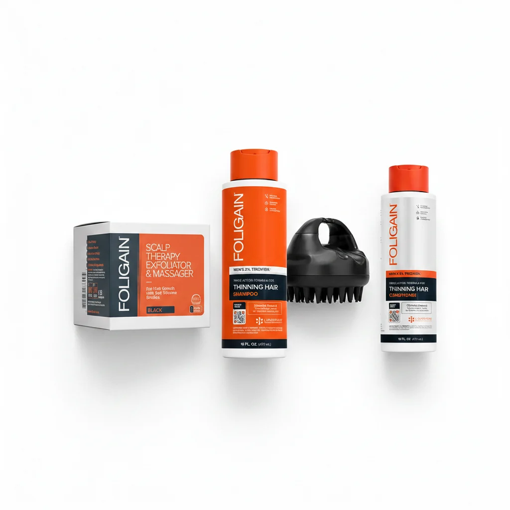 Specialty FOLIGAIN® Scalp Prep Shampoo Conditioner Kit For Men Practical