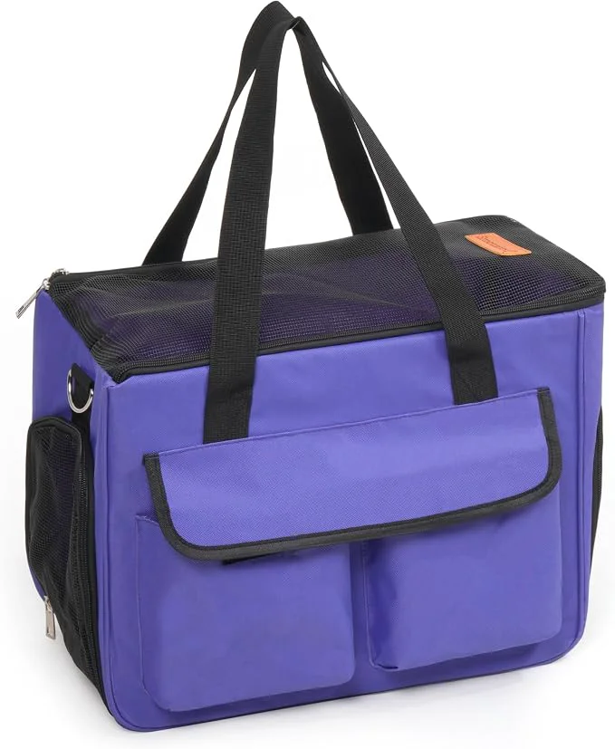 Convenient Cat Dog Carrier for Pets Up to 15 Lbs Airline Soft-Sided Clean